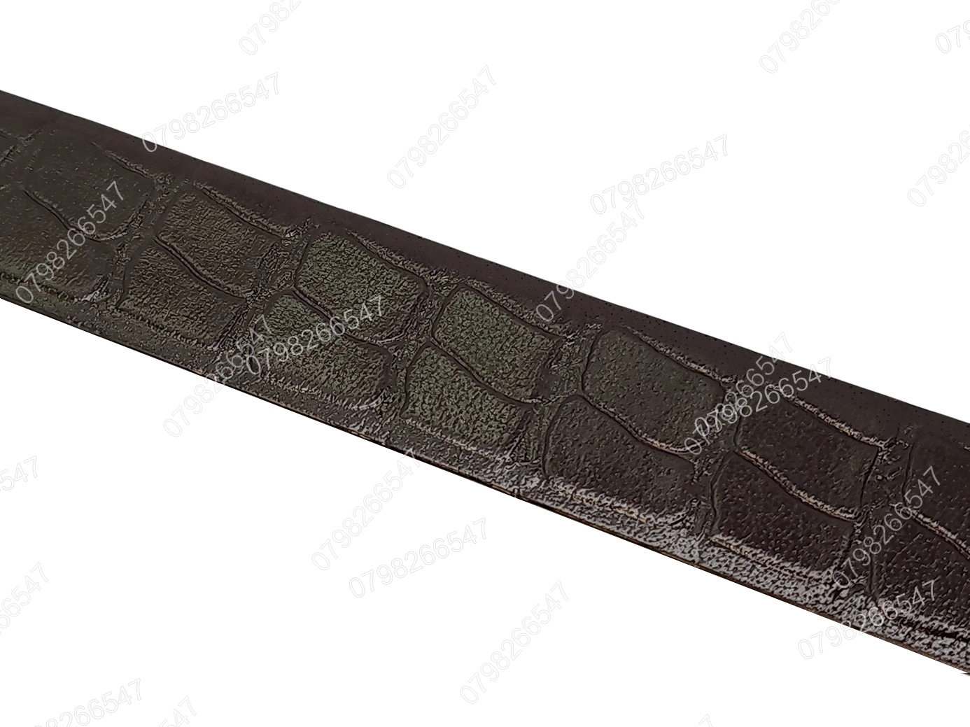 Thắt lưng da bò dập vân cá sấu DHM-494 | Đầu khoá tỳ vàng bóng CD thủng thời trang | Bảo hành 12 tháng - Ảnh 13