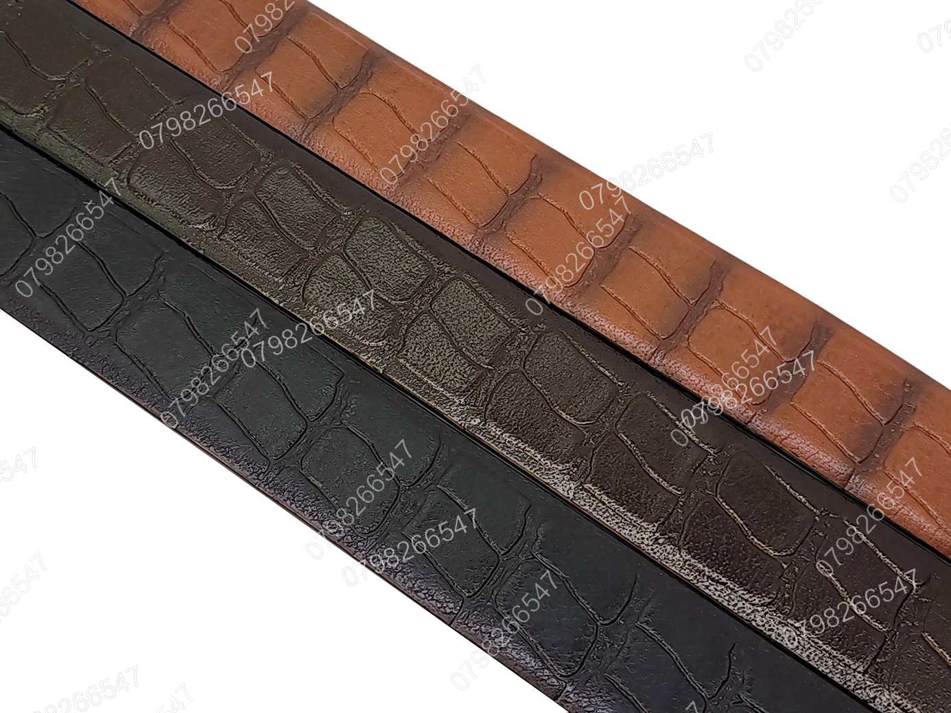 Thắt lưng da bò dập vân cá sấu DHM-494 | Đầu khoá tỳ vàng bóng CD thủng thời trang | Bảo hành 12 tháng - Ảnh 15