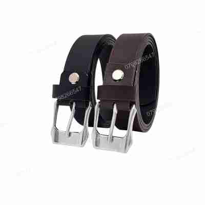 Thắt lưng cho bé trai DHM-497 | Đầu khoá kim trắng bản nhỏ 2.5cm thời trang | Bảo hành 12 tháng