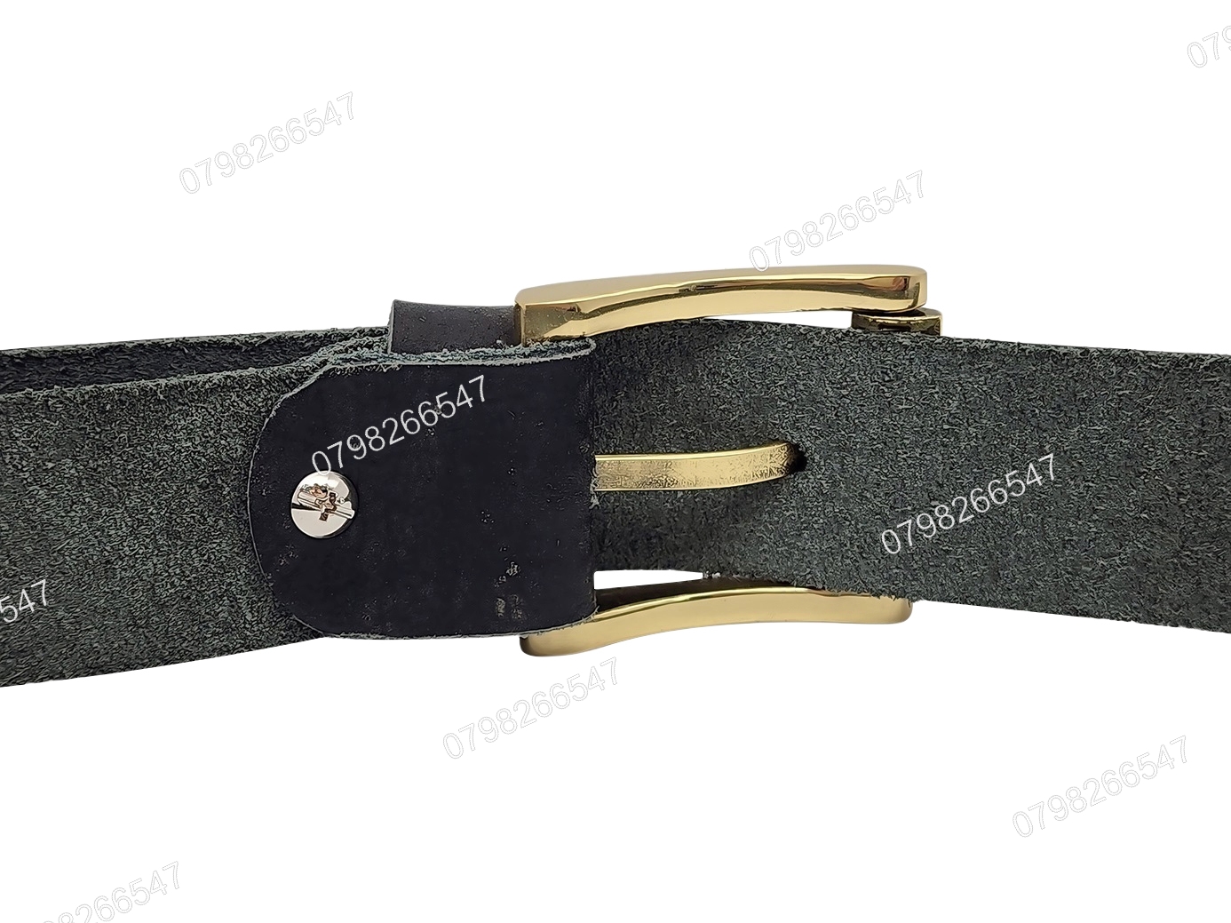 Dây lưng nam da bò thô DHM-503 | Mặt khoá đầu đồng nguyên khối xoay 360 nam tính | Bảo hành 12 tháng - Ảnh 8