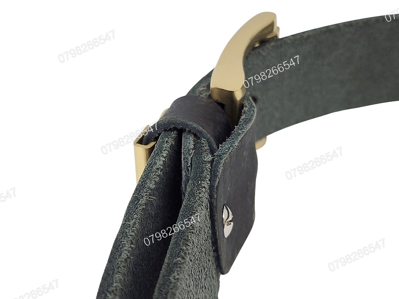 Dây lưng nam da bò thô DHM-503 | Mặt khoá đầu đồng nguyên khối xoay 360 nam tính | Bảo hành 12 tháng - Ảnh 9