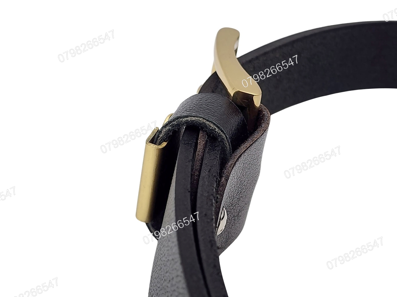 Dây nịt da bò nam nguyên tấm DHM-505 | Khoá kim đầu đồng nguyên khối xoay 360 thời trang | Bảo hành 12 tháng - Ảnh 9