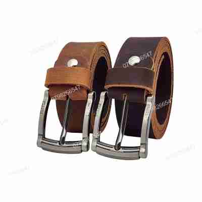 [Dài 130cm][Tặng đục lỗ] Thắt lưng nam da bò sáp DHM-507 | Đầu khoá laze hợp kim không gỉ thời trang | Bảo hành 12 tháng