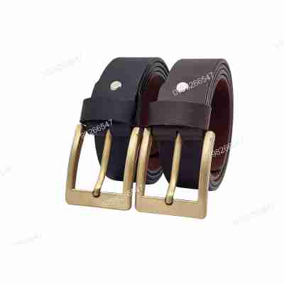 Dây nịt nam giả da cao cấp DHM-510 | Mặt khoá kim bản vuông to thời trang | Bảo hành 12 tháng