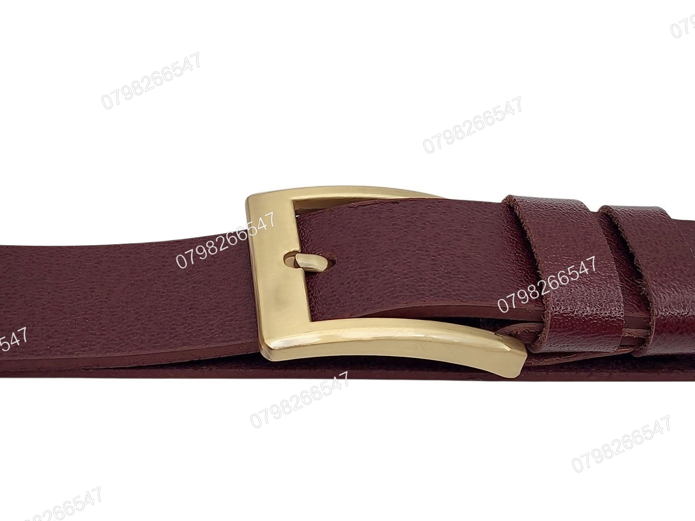 Thắt lưng da thật nam nguyên tấm DHM-513 | Mặt khoá kim mạ đồng vàng bản vuông | Bảo hành 12 tháng - Ảnh 6