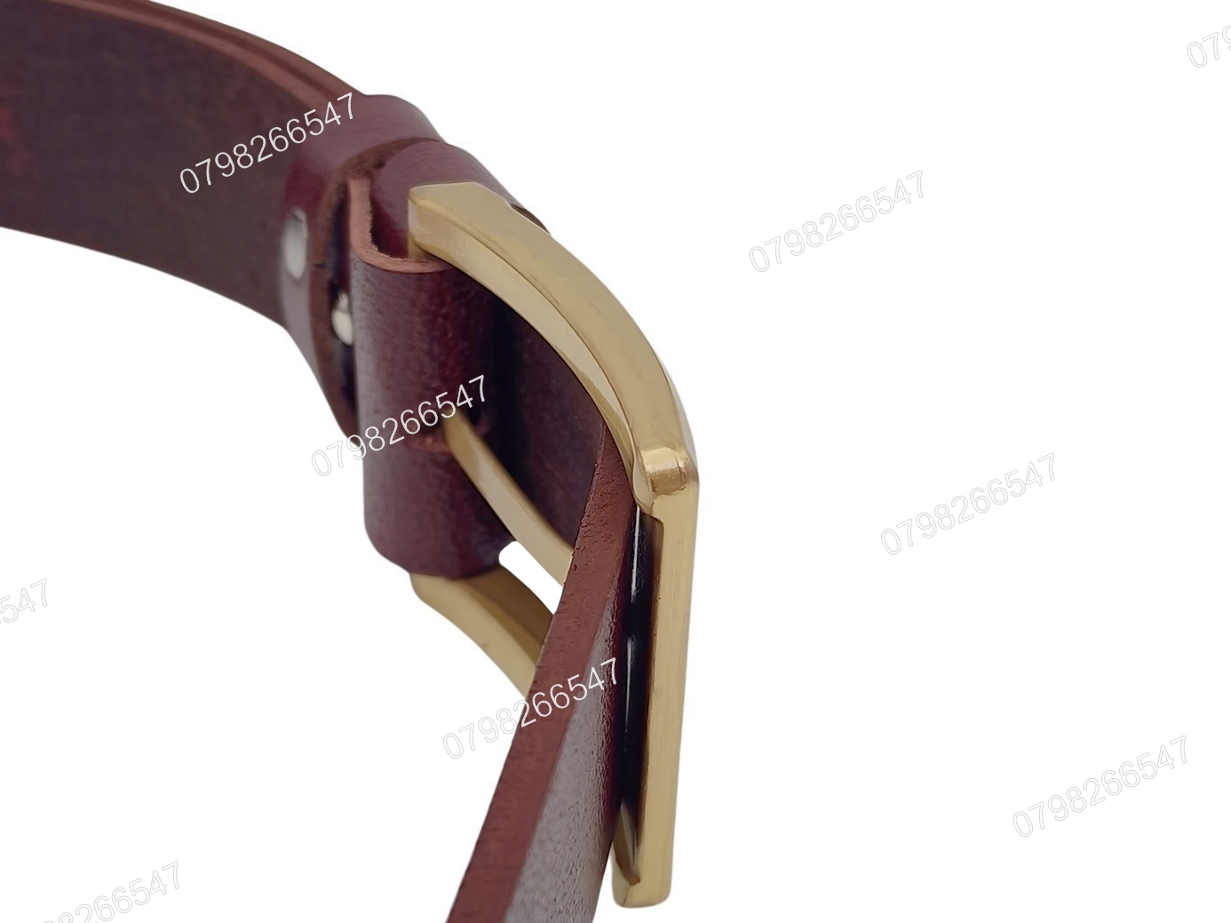 Thắt lưng da thật nam nguyên tấm DHM-513 | Mặt khoá kim mạ đồng vàng bản vuông | Bảo hành 12 tháng - Ảnh 7