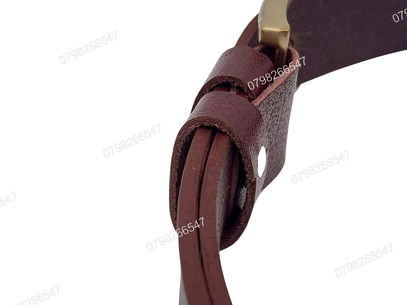 Thắt lưng da thật nam nguyên tấm DHM-513 | Mặt khoá kim mạ đồng vàng bản vuông | Bảo hành 12 tháng - Ảnh 9