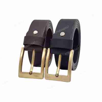 Thắt lưng nam giả da cao cấp DHM-522 | Mặt khoá kim bản vuông to nam tính | Bảo hành 12 tháng