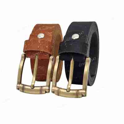 [Dài 130cm][Tặng đục lỗ] Thắt lưng nam da bò thô DHM-524 | Đầu khoá hợp kim mạ đồng nam tính | Bảo hành 12 tháng