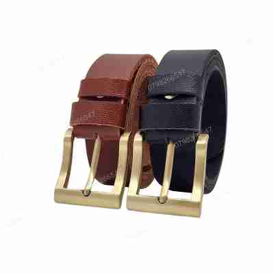 [Dài 130cm][Tặng đục lỗ] Dây nịt nam da bò nguyên tấm DHM-531 | Khoá kim vuông mạ đồng nam tính | Bảo hành 12 tháng