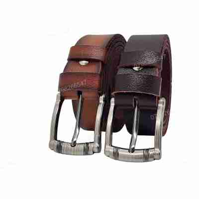 [Tặng đục lỗ] Thắt lưng da bò chấy biên DHM-543 | Khoá kim laze máu xám độc đáo | Bảo hành 12 tháng