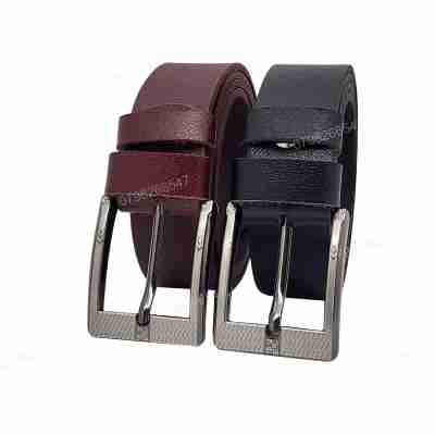 [Dài 130cm][Tặng đục lỗ] Thắt lưng da bò nguyên tấm DHM-544 | Đầu khoá kim vuông bảng to thời trang | Bảo hành 12 tháng