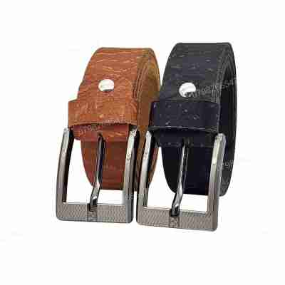 [Dài 130cm][Tặng đục lỗ] Dây nịt da bò thô DHM-548 | Mặt khoá kim laze bảng vuông to thời trang | Bảo hành 12 tháng