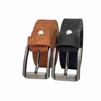 [Dài 130cm][Tặng đục lỗ] Dây nịt da bò thô DHM-552 | Mặt khoá kim laze nam tính mạnh mẽ | Bảo hành 12 tháng