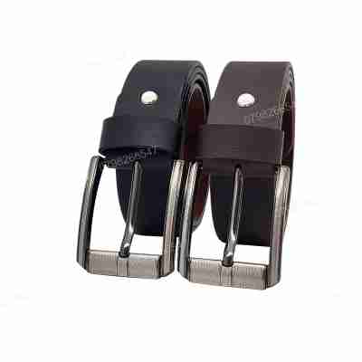 Thắt lưng nam da PU cao cấp DHM-553 | Khoá kim laze kiểu vuông nam tính | Bảo hành 12 tháng