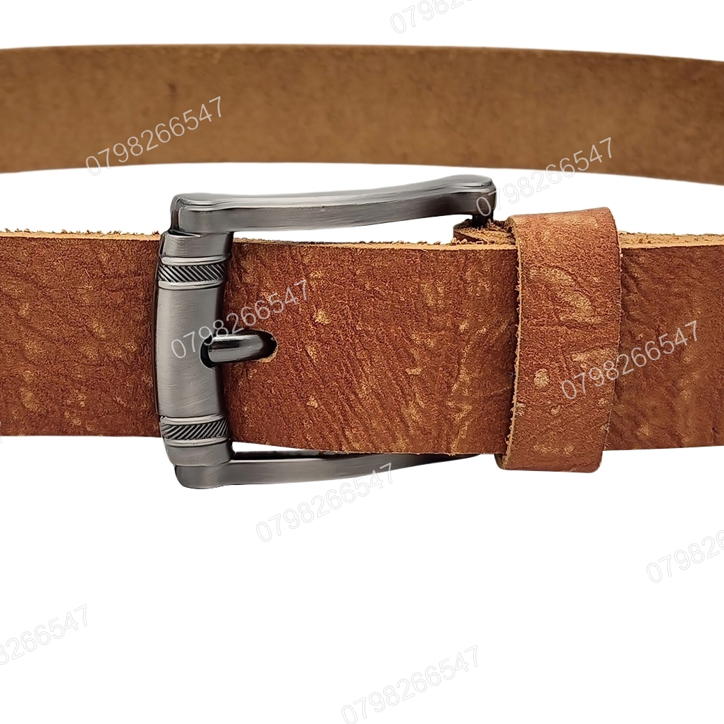 Dây nịt da bò thô DHM-562 | Đầu dây nịt khoá kim laze thanh lịch | Bảo hành 12 tháng - Ảnh 5