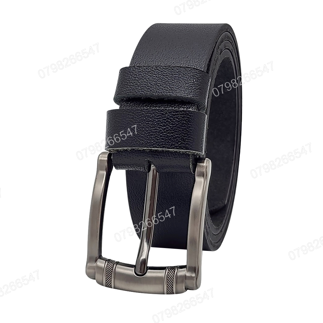 Dây lưng nam da bò nguyên tấm DHM-565 | Mặt khoá đầu kim xám nam tính | Bảo hành 12 tháng - Ảnh 2