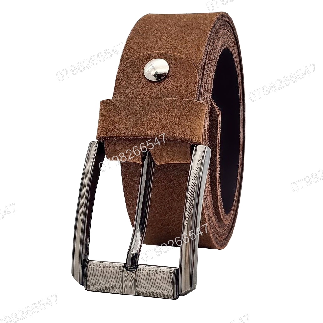 Thắt lưng da bò sáp DHM-595 | Khoá lưng kim laze kiểu mới thời trang | Bảo hành 12 tháng - Ảnh 2