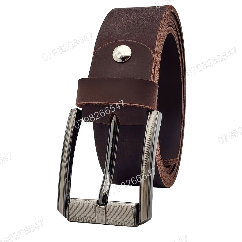 Thắt lưng da bò sáp DHM-595 | Khoá lưng kim laze kiểu mới thời trang | Bảo hành 12 tháng - Ảnh 3