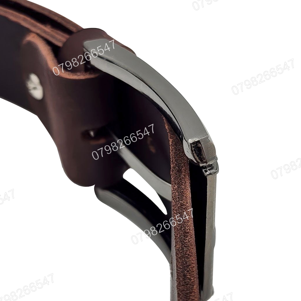 Thắt lưng da bò sáp DHM-595 | Khoá lưng kim laze kiểu mới thời trang | Bảo hành 12 tháng - Ảnh 6