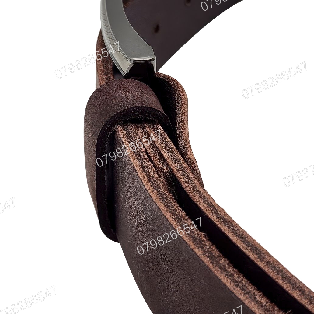 Thắt lưng da bò sáp DHM-595 | Khoá lưng kim laze kiểu mới thời trang | Bảo hành 12 tháng - Ảnh 7