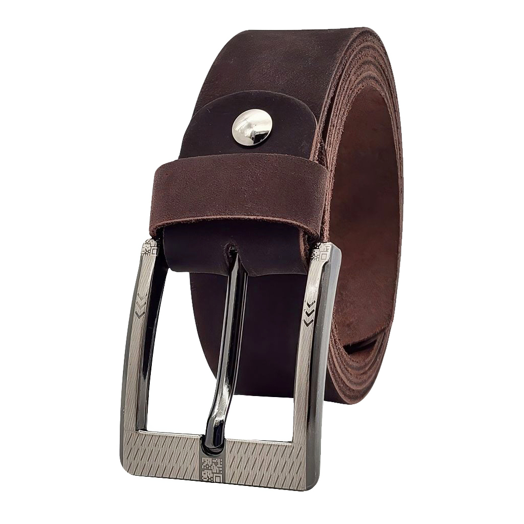 Dây nịt nam da bò sáp DHM-597 | Mặt khoá kim laze bảng vuông nam tính | Bảo hành 12 tháng - Ảnh 12