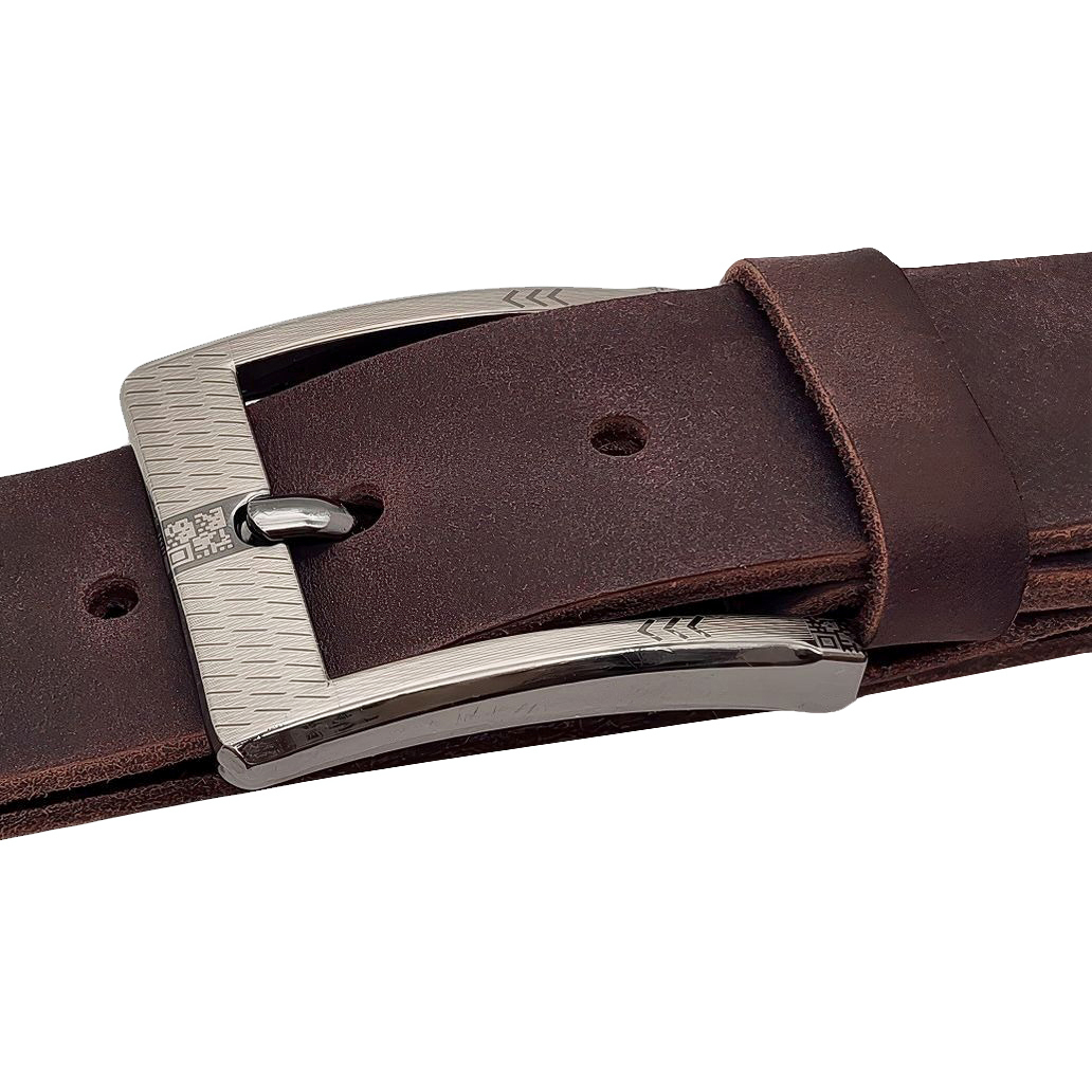 Dây nịt nam da bò sáp DHM-597 | Mặt khoá kim laze bảng vuông nam tính | Bảo hành 12 tháng - Ảnh 13