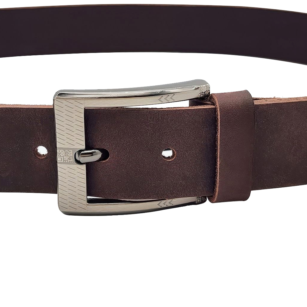 Dây nịt nam da bò sáp DHM-597 | Mặt khoá kim laze bảng vuông nam tính | Bảo hành 12 tháng - Ảnh 14