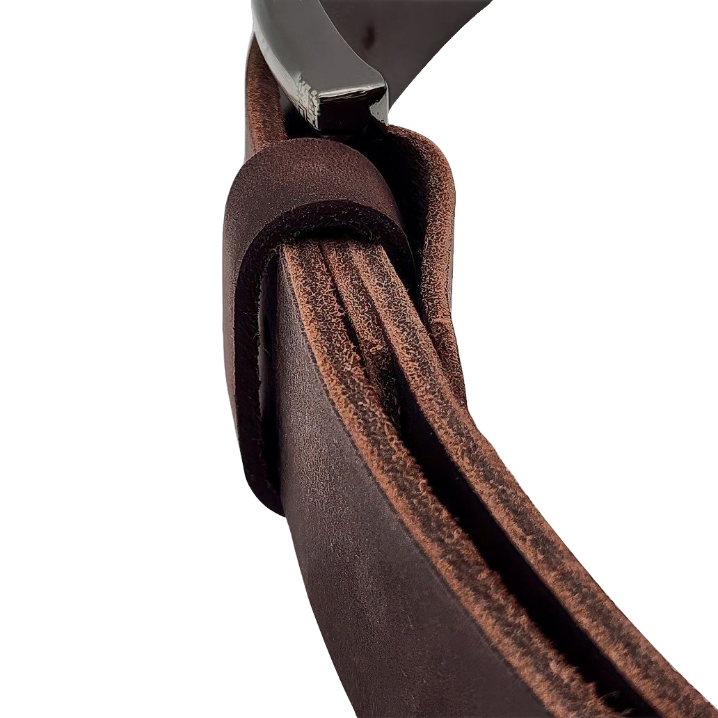 Dây nịt nam da bò sáp DHM-597 | Mặt khoá kim laze bảng vuông nam tính | Bảo hành 12 tháng - Ảnh 17