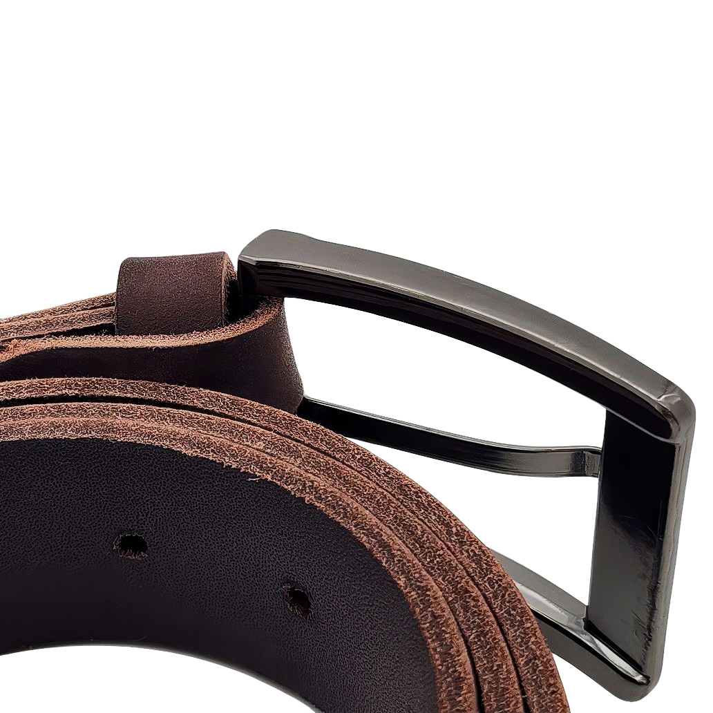 Dây nịt nam da bò sáp DHM-597 | Mặt khoá kim laze bảng vuông nam tính | Bảo hành 12 tháng - Ảnh 18