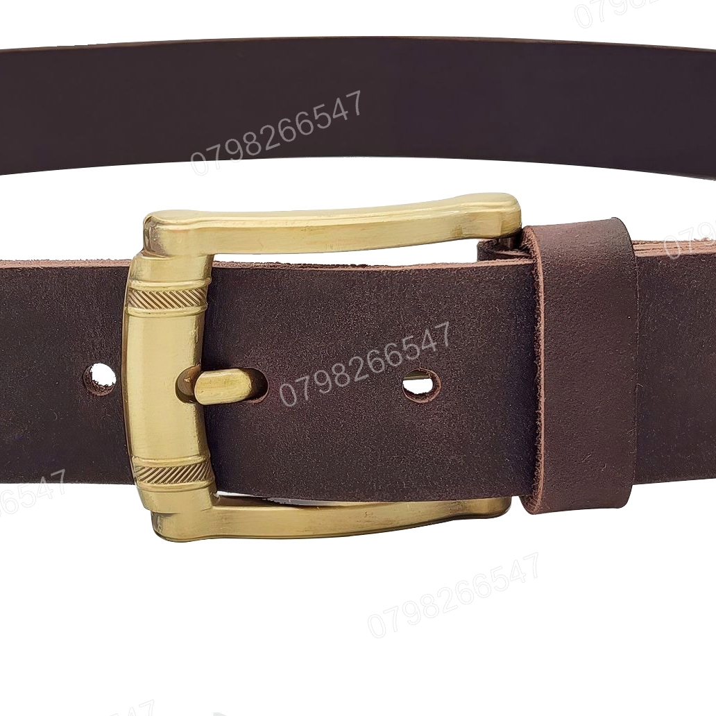 Dây nịt da bò sáp DHM-603 | Mặt khoá kim mạ đồng 2 cục thời trang | Bảo hành 12 tháng - Ảnh 5