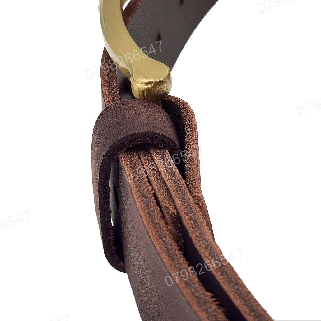 Dây nịt da bò sáp DHM-603 | Mặt khoá kim mạ đồng 2 cục thời trang | Bảo hành 12 tháng - Ảnh 7