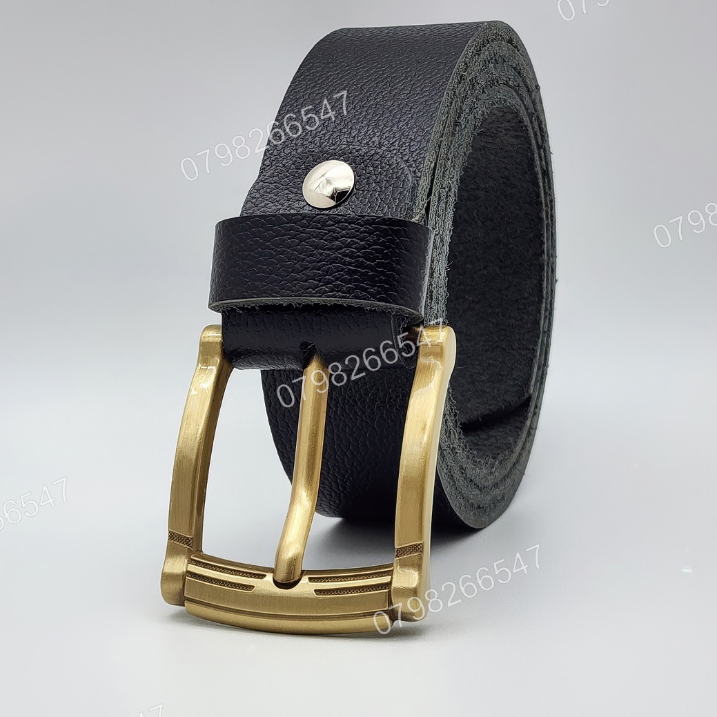 Thắt lưng da bò hạt DHM-605 | Mặt khoá kim mạ đồng thời trang | Bảo hành 12 tháng - Ảnh 2