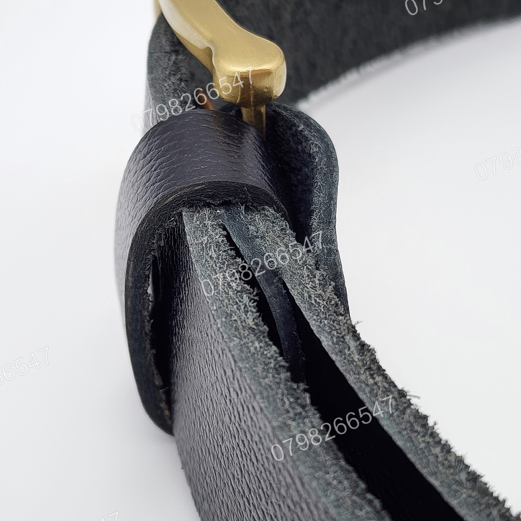 Thắt lưng da bò hạt DHM-605 | Mặt khoá kim mạ đồng thời trang | Bảo hành 12 tháng - Ảnh 9