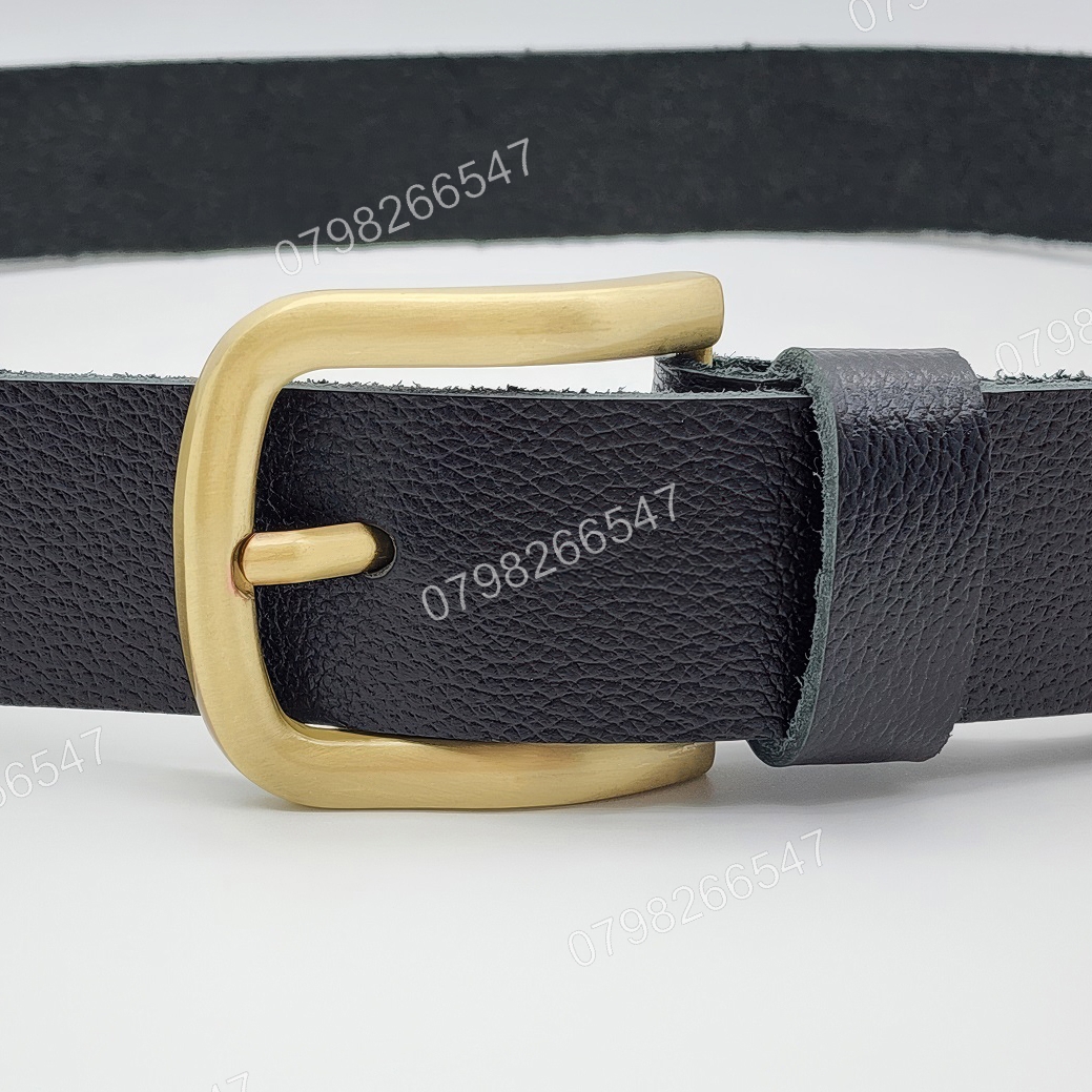 Thắt lưng da bò hạt DHM-607 | Đầu khoá kim mạ đồng bo tròn thanh lịch | Bảo hành 12 tháng - Ảnh 4