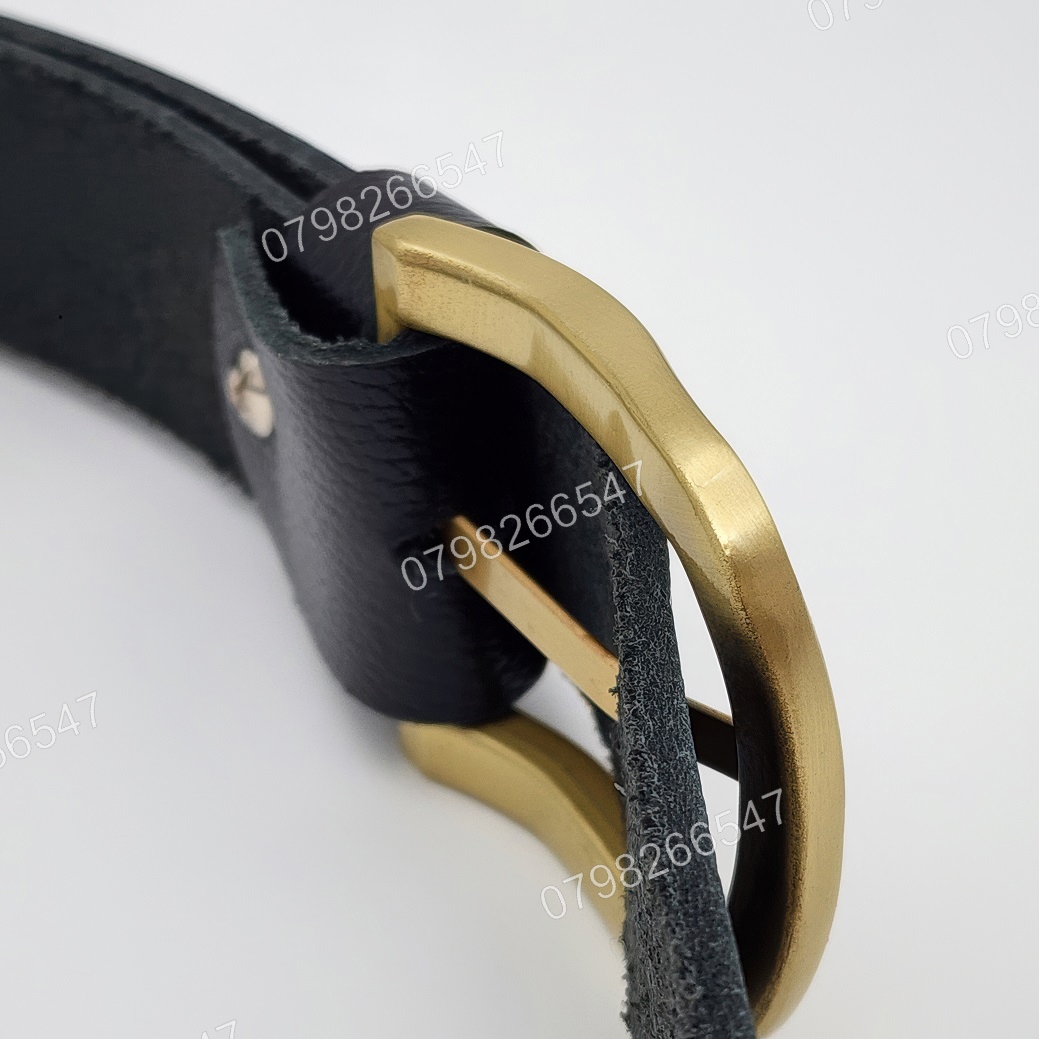 Thắt lưng da bò hạt DHM-607 | Đầu khoá kim mạ đồng bo tròn thanh lịch | Bảo hành 12 tháng - Ảnh 7