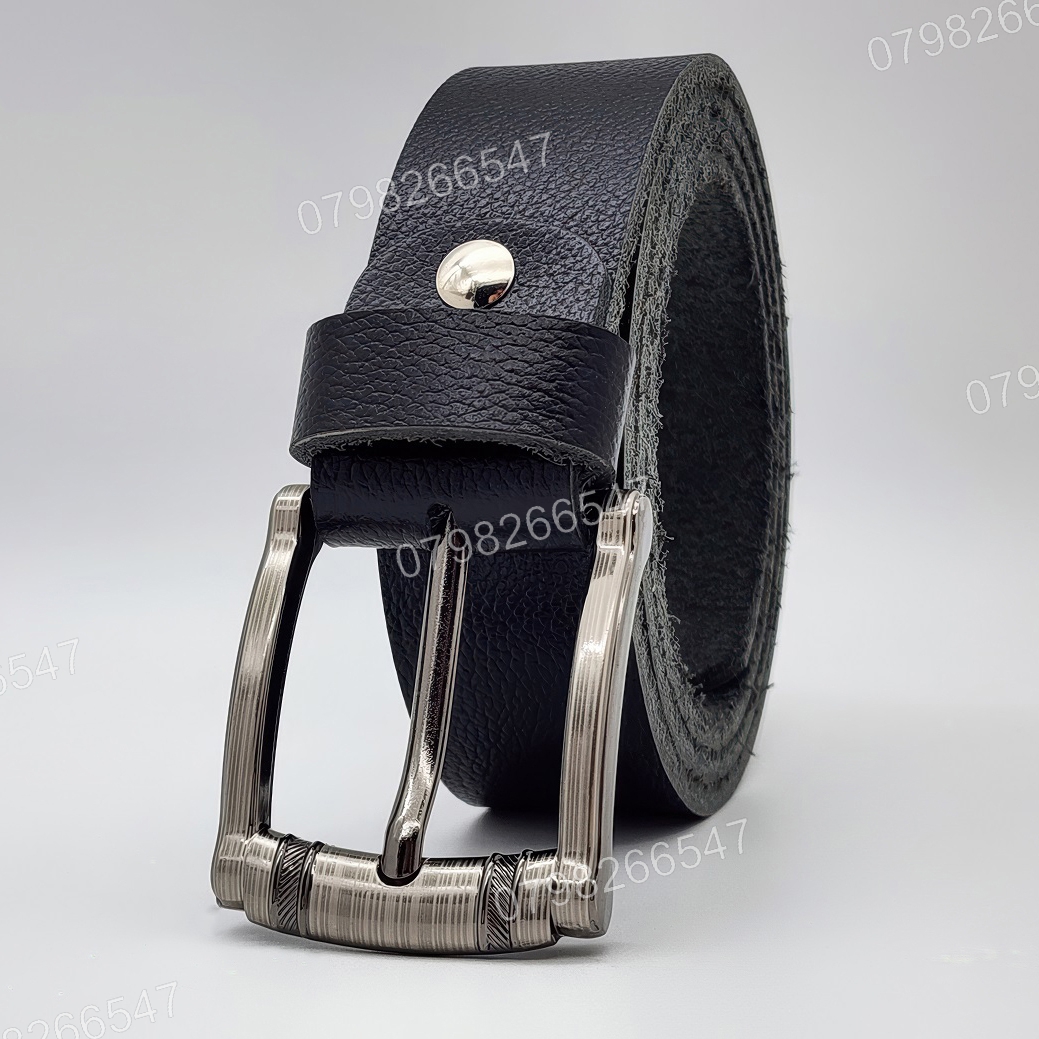 Dây nịt da bò hạt DHM-609 | Mặt khoá kim laze 2 hoạ tiết thời trang | Bảo hành 12 tháng - Ảnh 2