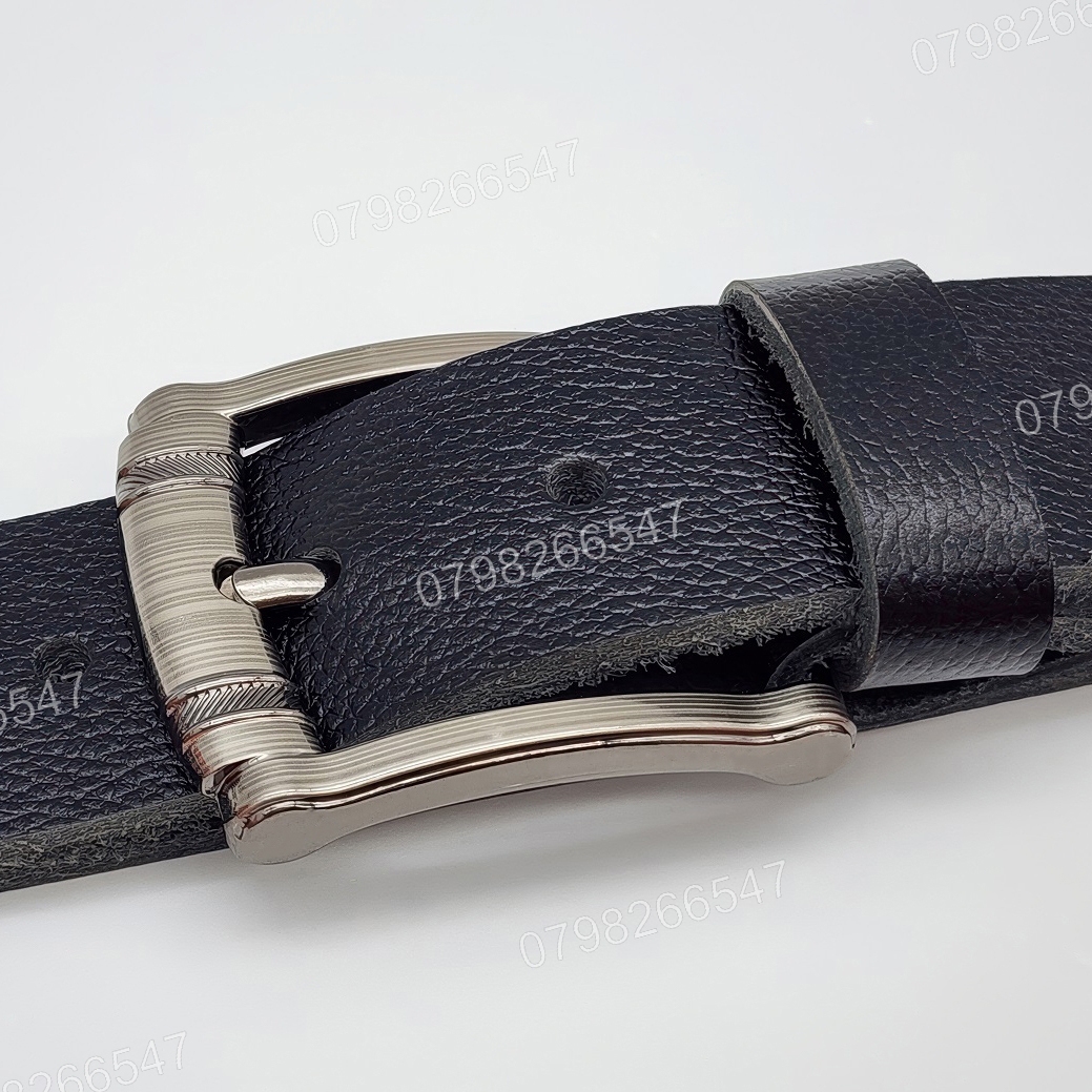 Dây nịt da bò hạt DHM-609 | Mặt khoá kim laze 2 hoạ tiết thời trang | Bảo hành 12 tháng - Ảnh 5