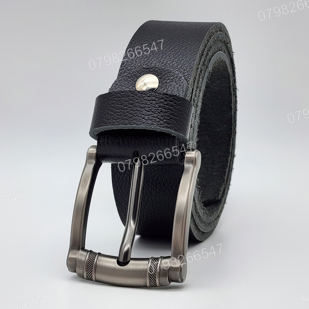 Thắt lưng nam da bò hạt DHM-610 | Đầu khoá kim xám tro thời thượng | Bảo hành 12 tháng - Ảnh 2