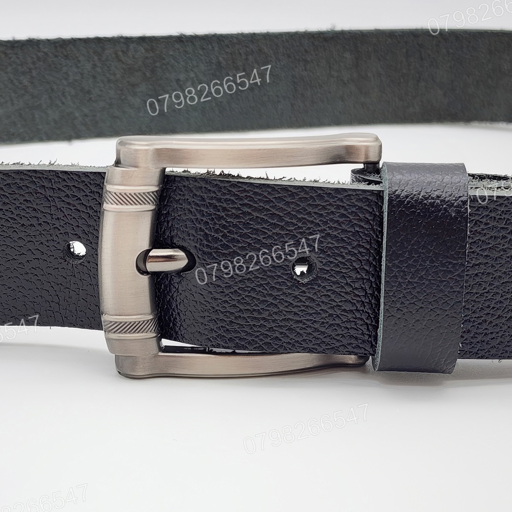 Thắt lưng nam da bò hạt DHM-610 | Đầu khoá kim xám tro thời thượng | Bảo hành 12 tháng - Ảnh 4