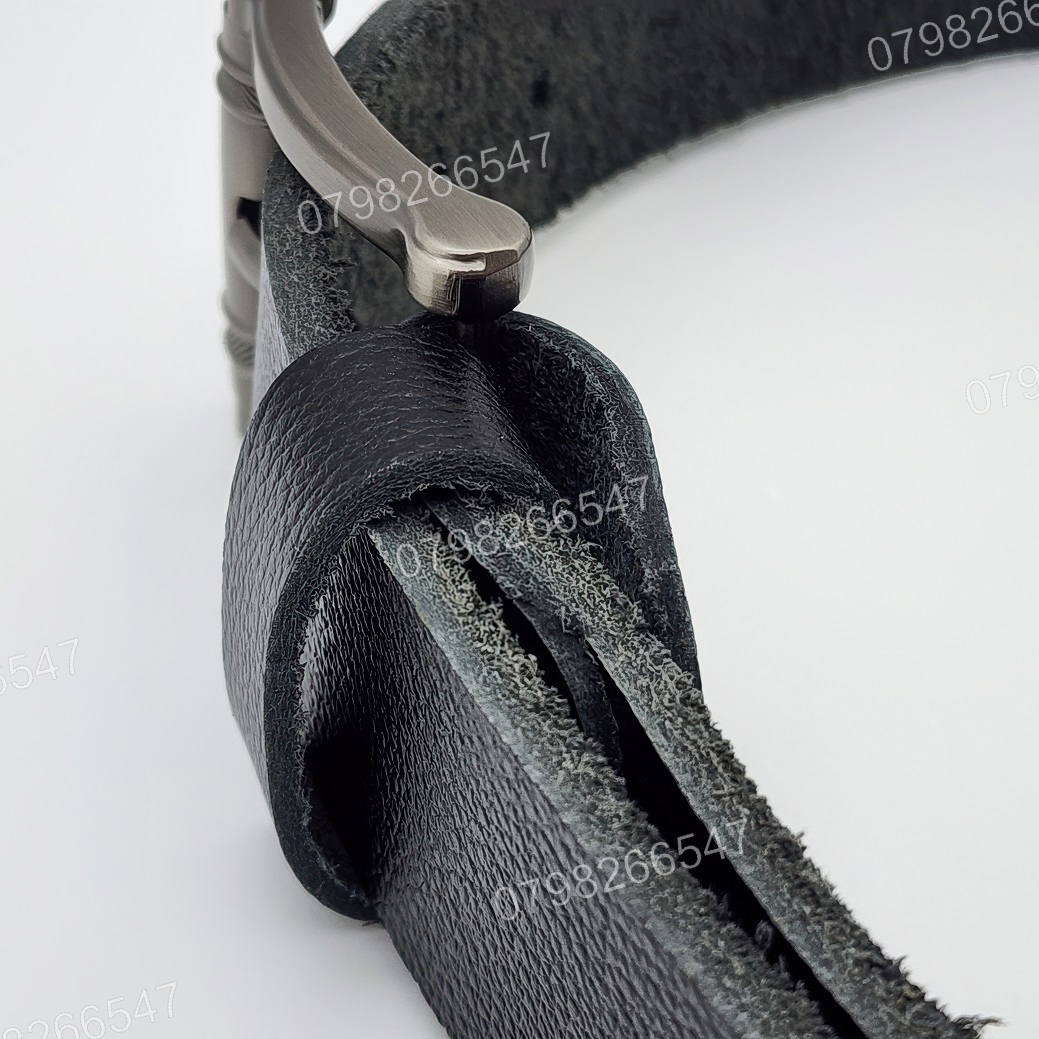 Thắt lưng nam da bò hạt DHM-610 | Đầu khoá kim xám tro thời thượng | Bảo hành 12 tháng - Ảnh 9