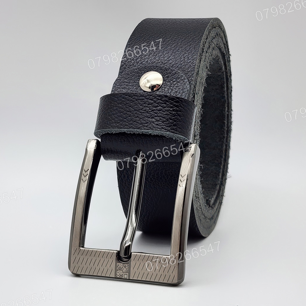 Thắt lưng da bò hạt DHM-611 | Mặt khoá kim vuông laze sang trọng | Bảo hành 12 tháng - Ảnh 2