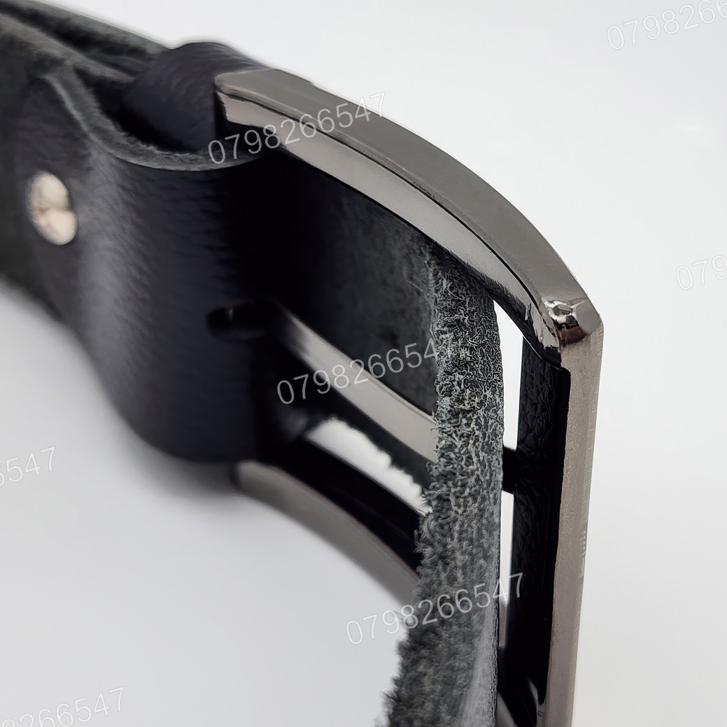 Thắt lưng da bò hạt DHM-611 | Mặt khoá kim vuông laze sang trọng | Bảo hành 12 tháng - Ảnh 7