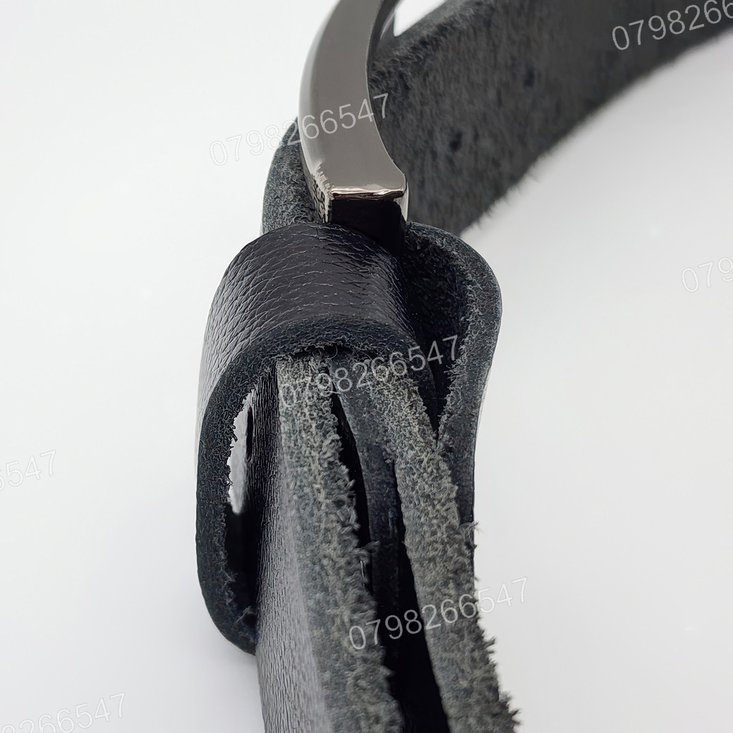 Thắt lưng da bò hạt DHM-611 | Mặt khoá kim vuông laze sang trọng | Bảo hành 12 tháng - Ảnh 9