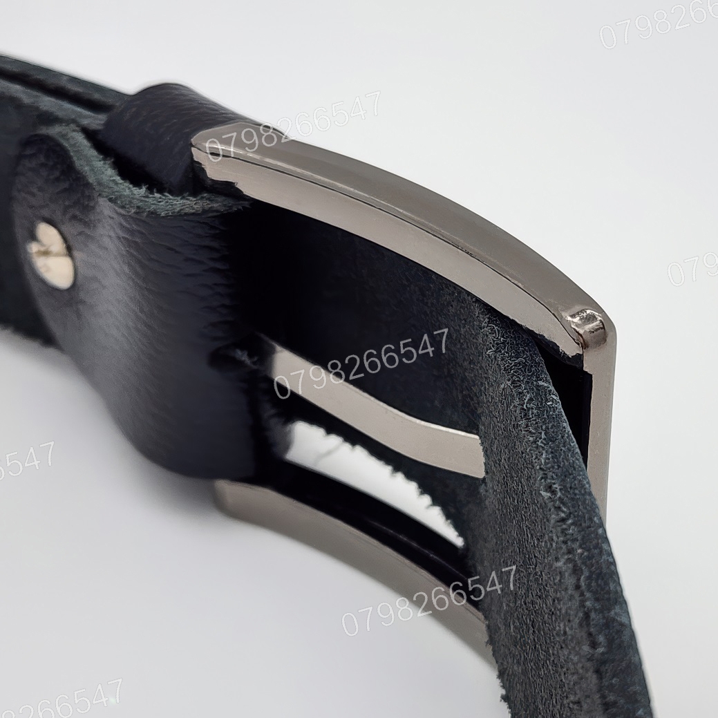 Thắt lưng da bò hạt DHM-613 | Mặt khoá kim vuông laze thời trang | Bảo hành 12 tháng - Ảnh 7