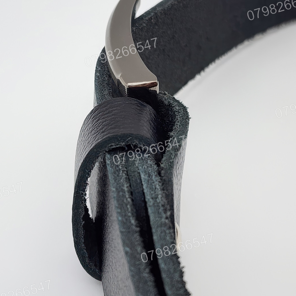 Thắt lưng da bò hạt DHM-613 | Mặt khoá kim vuông laze thời trang | Bảo hành 12 tháng - Ảnh 9