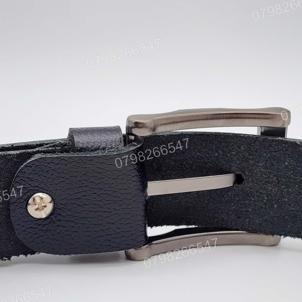 Dây lưng nam da bò hạt DHM-614 | Đầu nịt khoá kim xám tro 3 khúc thời trang | Bảo hành 12 tháng - Ảnh 8