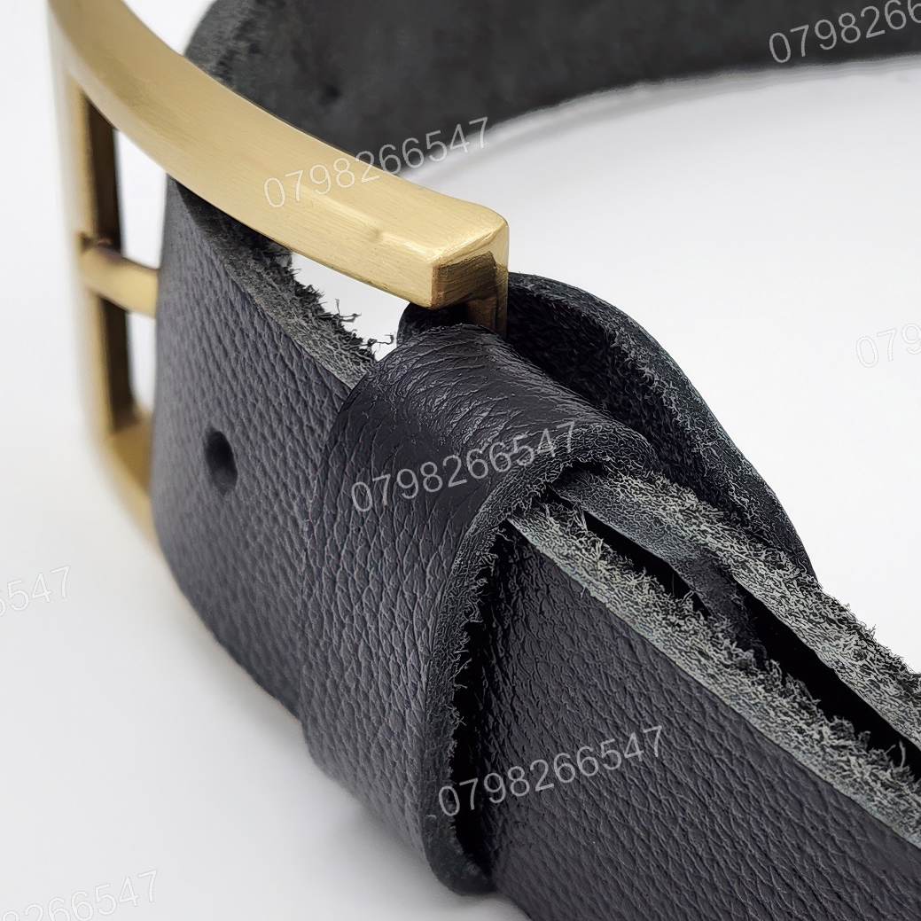 Thắt lưng nam da bò hạt DHM-615 | Mặt dây khoá kim mạ đồng vuông đơn giản | Bảo hành 12 tháng - Ảnh 10