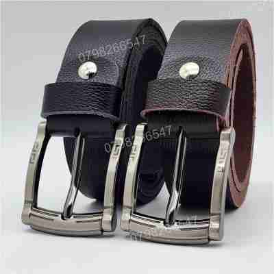 Thắt lưng nam da bò hạt DHM-616 | Mặt khoá kim laze bo tròn độc đáo | Bảo hành 12 tháng