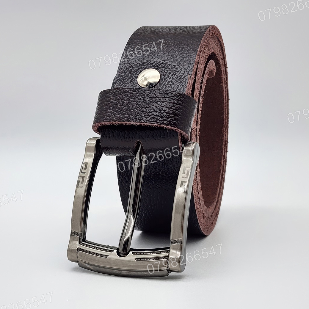Thắt lưng nam da bò hạt DHM-616 | Mặt khoá kim laze bo tròn độc đáo | Bảo hành 12 tháng - Ảnh 3